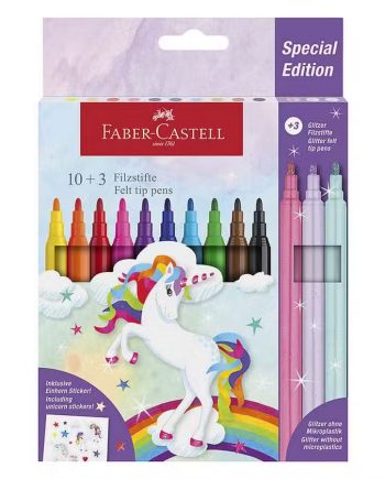 Faber Castell Tusser Enhjørning 13 Pak