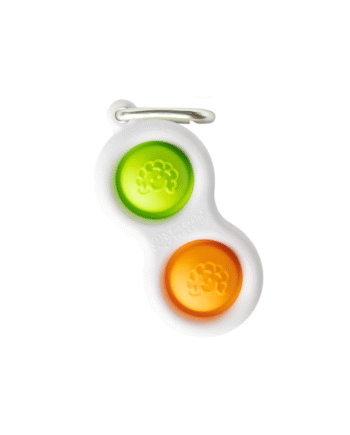 Fidgetnøglering  Simpl Dimpl Fat Brain Toys Orange   Grøn