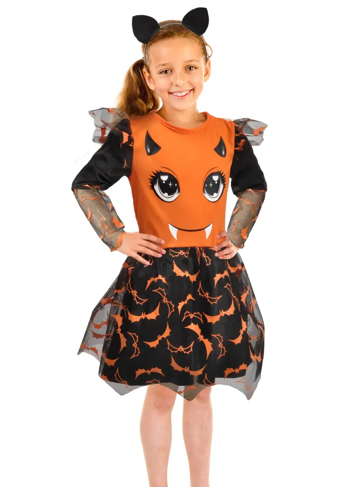 Flagermus Kostume Orange  -  år