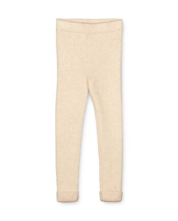 Fliink Benna Rib Leggings Sandshell 86 Cm