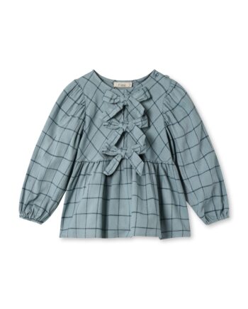 Fliink Cody Check Blouse Slate 86 Cm