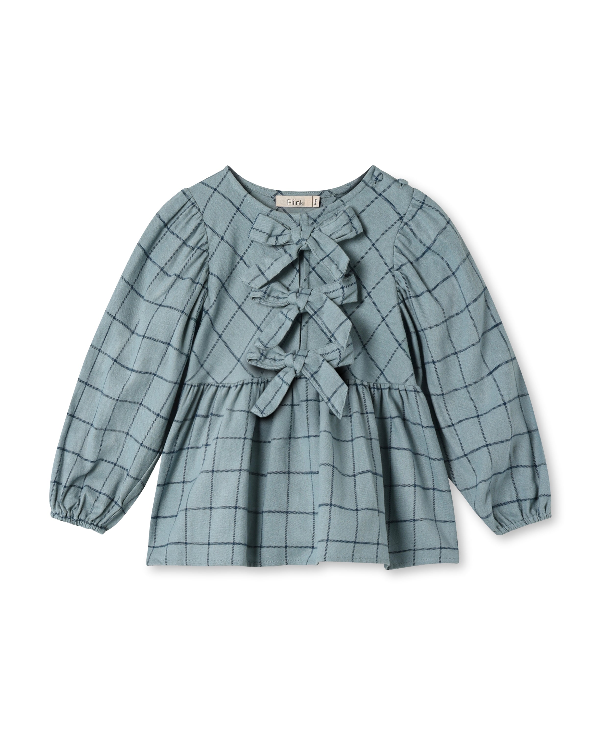 Fliink Cody Check Blouse Slate 86 Cm