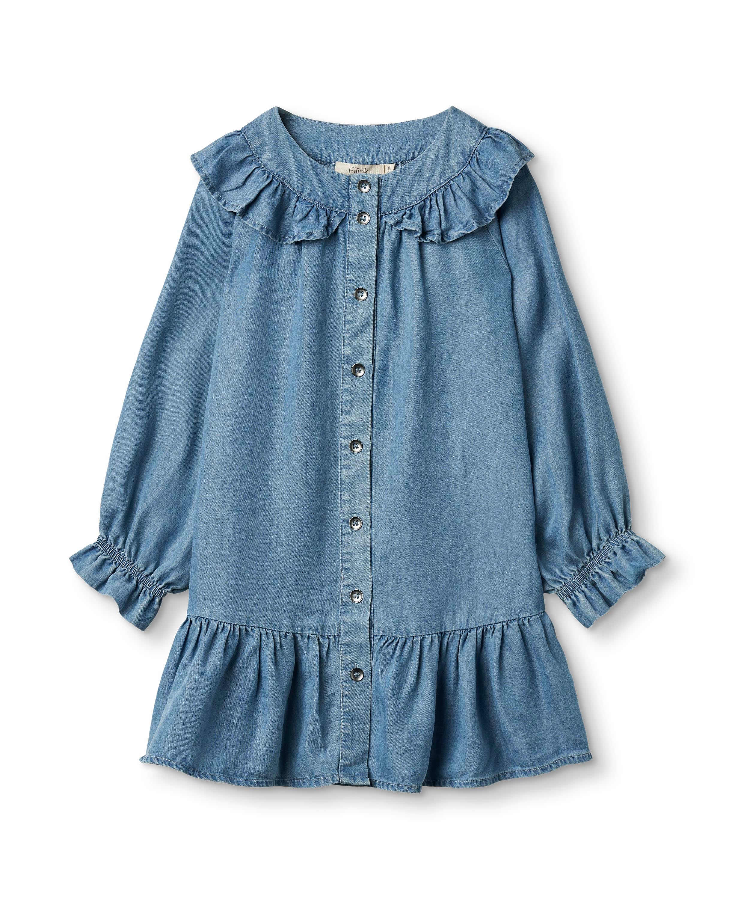 Fliink Hurlum Dress Light Denim Blue 86 Cm