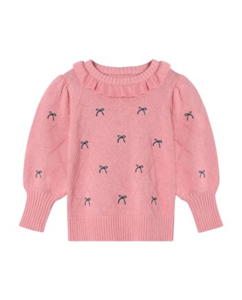 Fliink Lucie Bow Pullover Candy Pink 86 Cm