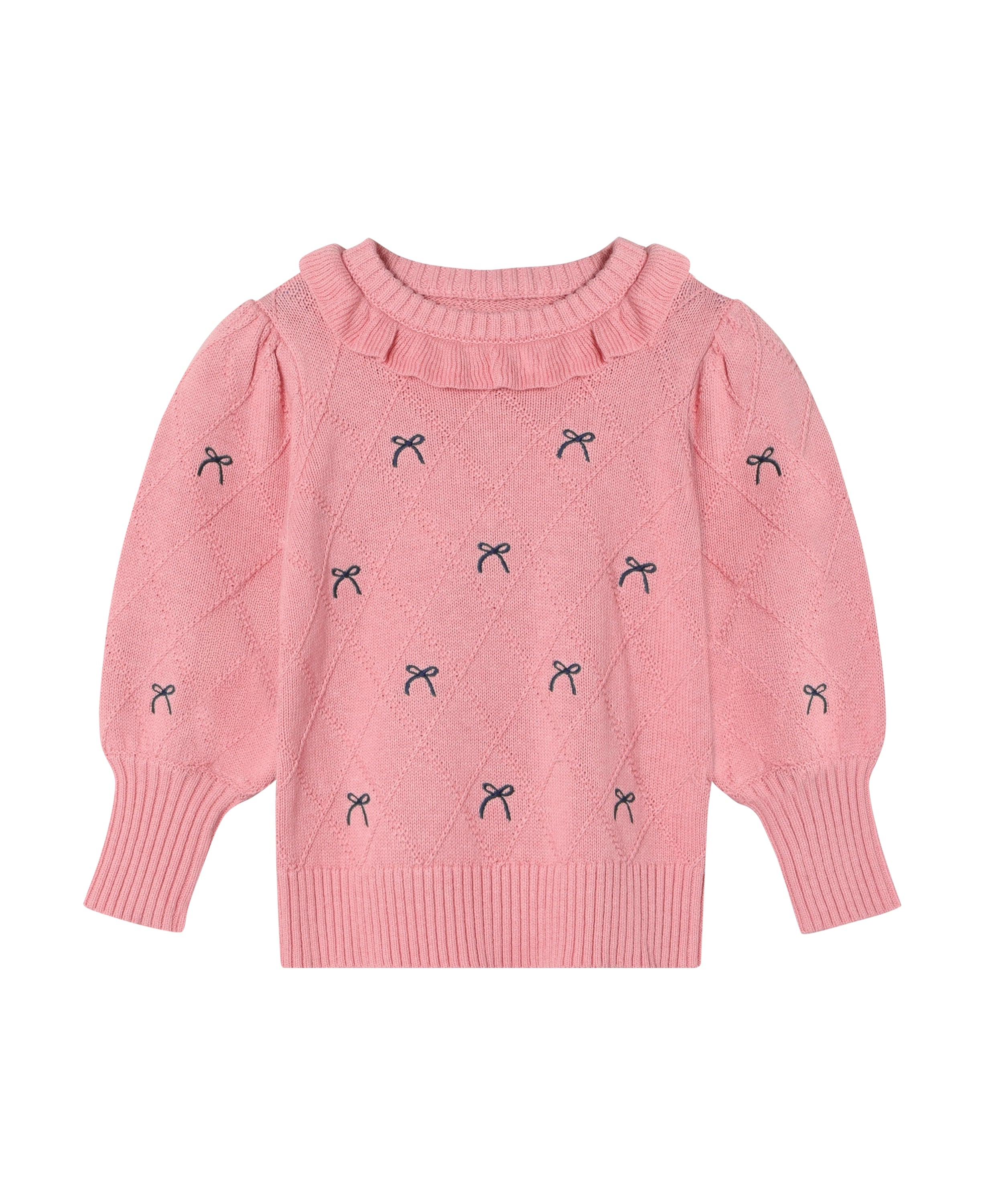 Fliink Lucie Bow Pullover Candy Pink 86 Cm