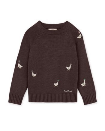 Fliink Mahdi Knit Pullover Coffee Bean 80 Cm