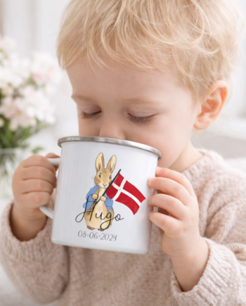 Fødselsdagskop Med Navn Peter Kanin Navn  Blå  Navn