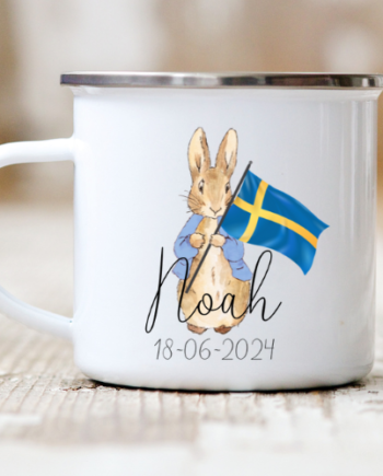 Fødselsdagskop Med Navn Peter Kanin Navn  Blå Se  Navn