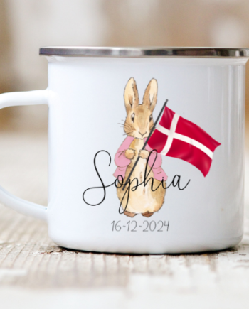 Fødselsdagskop Med Navn Peter Kanin Navn  Lyserød  Navn