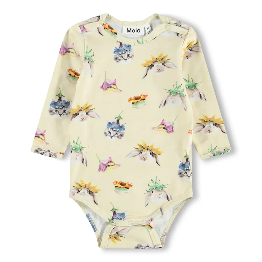Foss Langærmet Body Floral Fun Baby 56