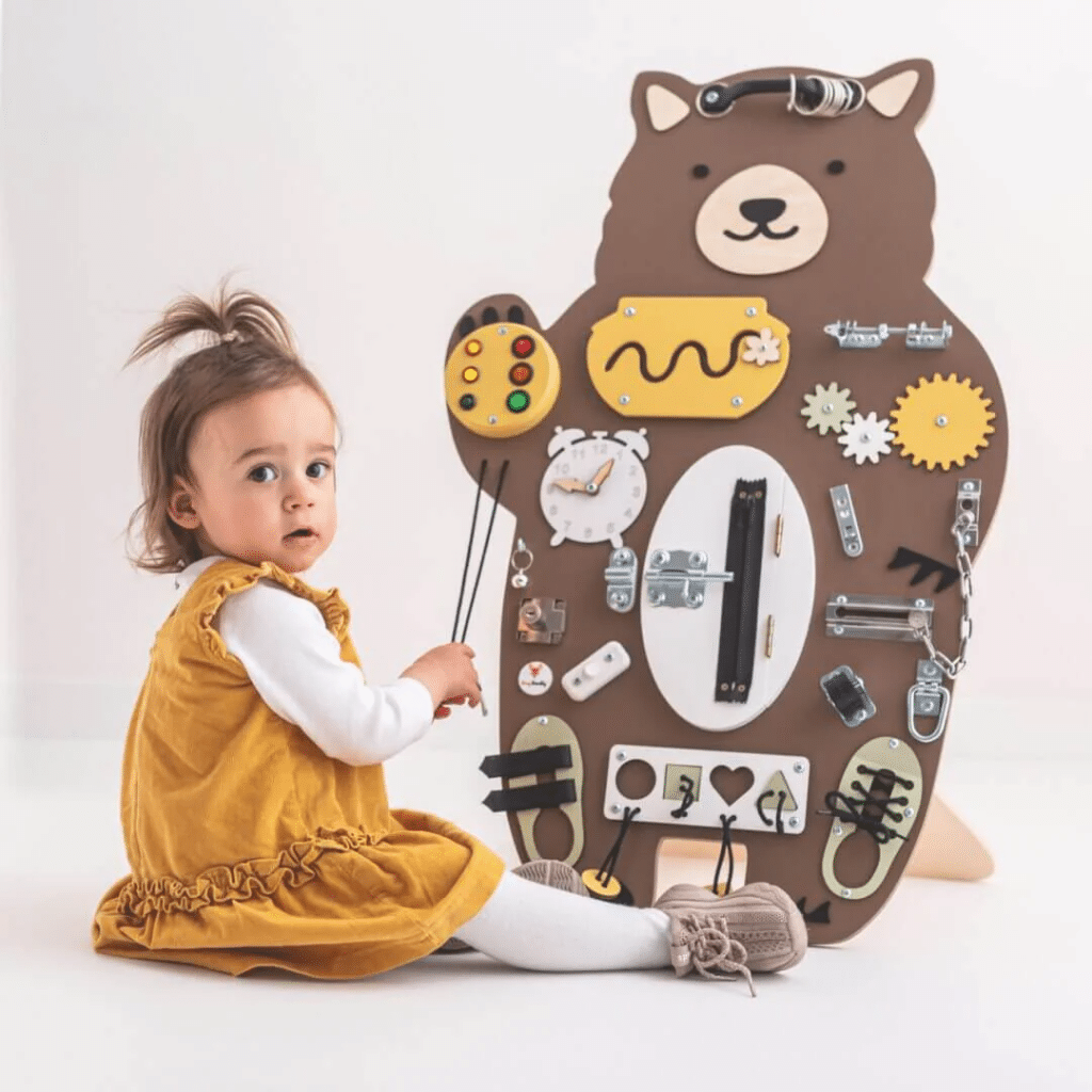 Foxy Family Aktivitetstavle Bjørn 80 Cm Med Ben