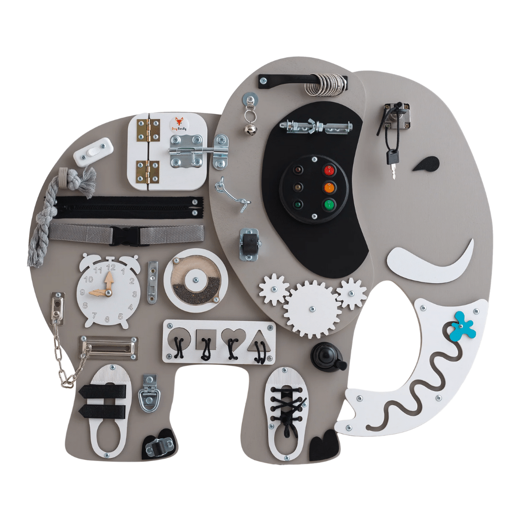 Foxy Family Aktivitetstavle Elefant 71 Cm Uden Ben