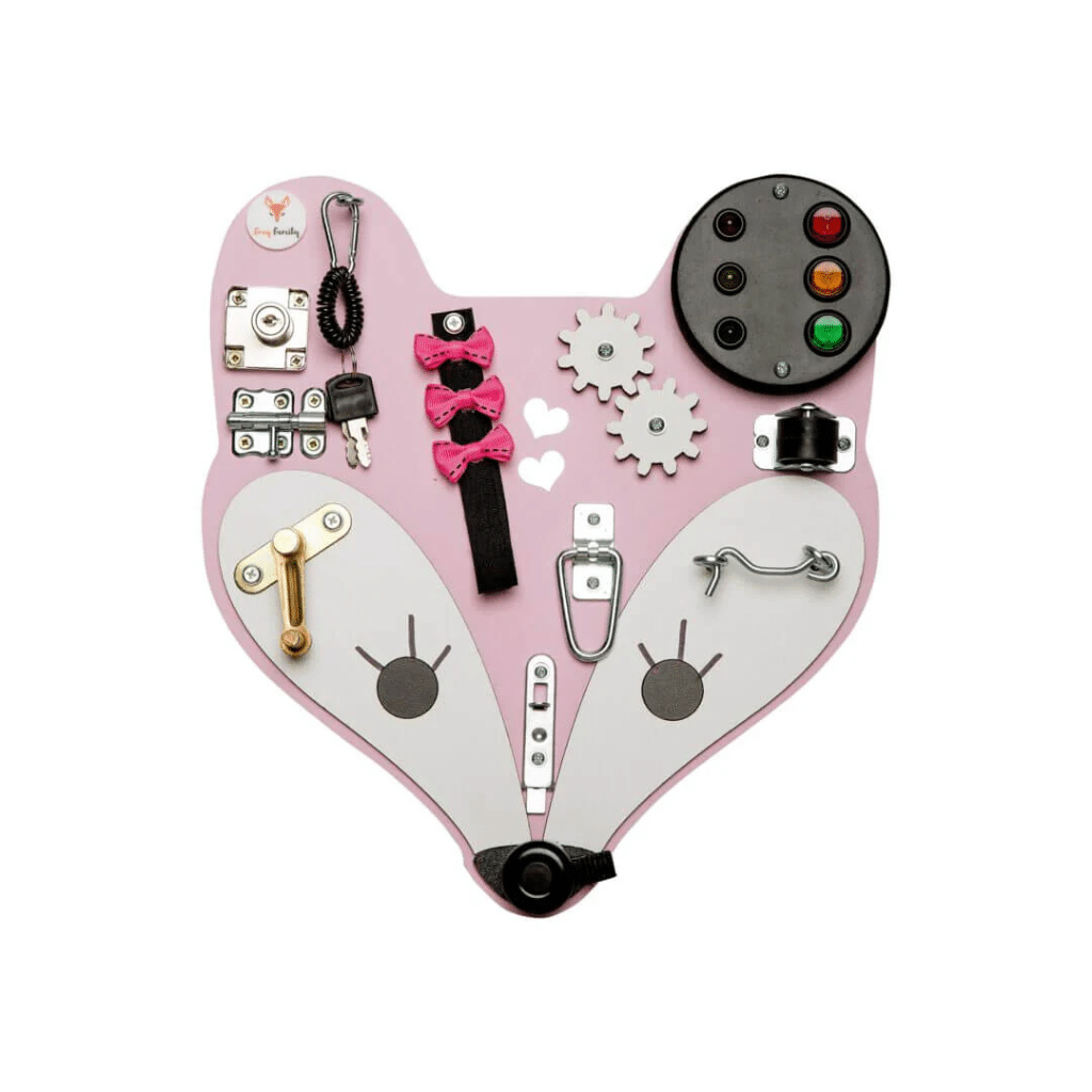 Foxy Family Aktivitetstavle Ræv 36 Cm Pink