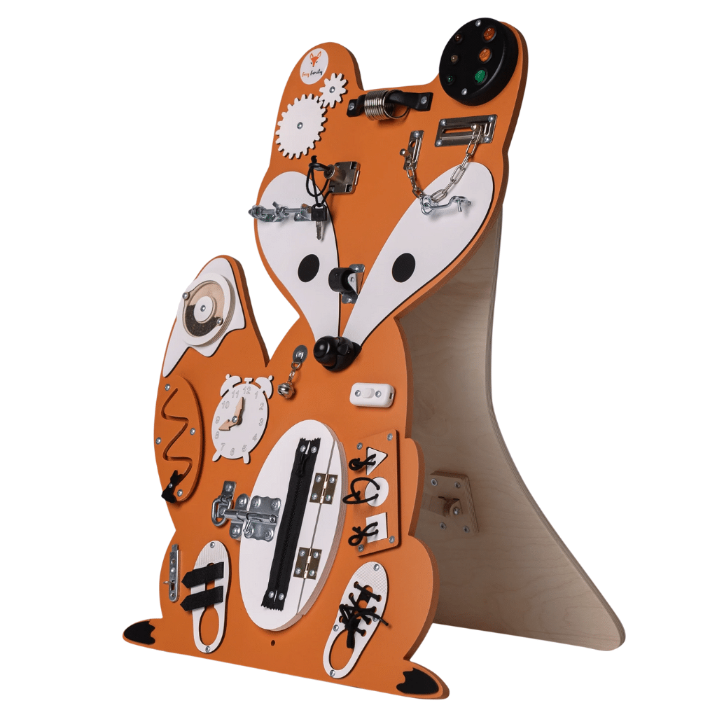 Foxy Family Aktivitetstavle Ræv  Orange 82 Cm Med Ben