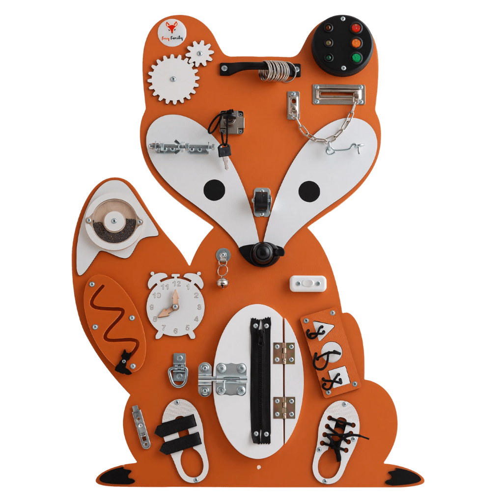 Foxy Family Aktivitetstavle Ræv  Orange 82 Cm Uden Ben