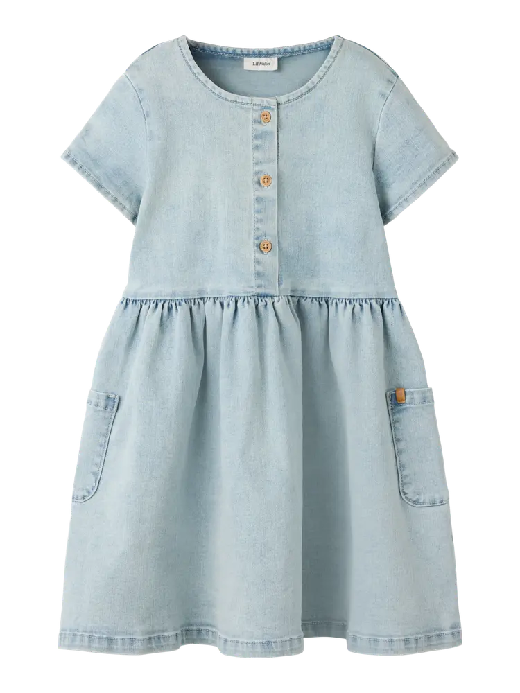 Frances Denim Kjole Light Blue Denim 110