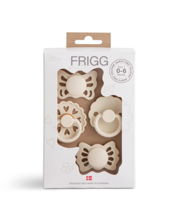 Frigg Babys Første Sutter  -pak Floral Heart Cream
