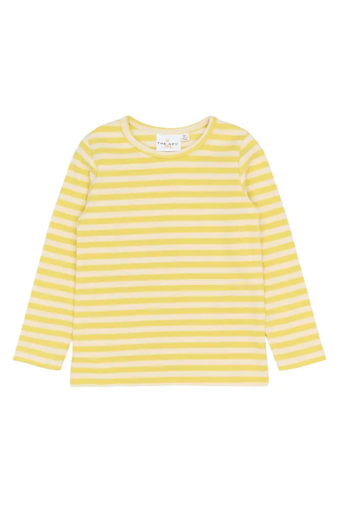 Fro Rib Bluse Dusky Citron Striped 110