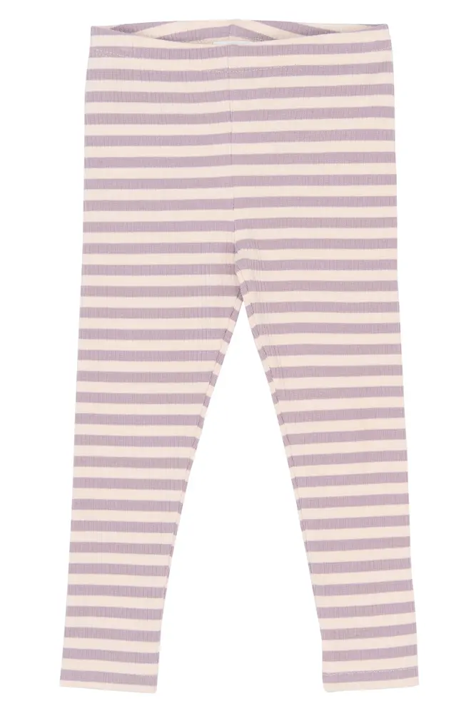 Fro Rib Leggings Sea Fog Striped 98