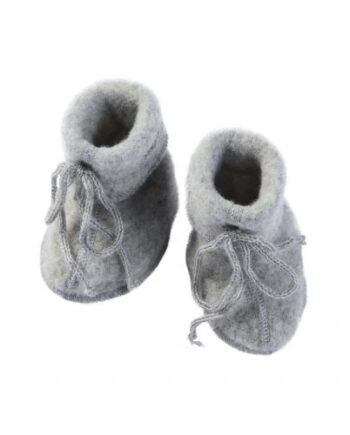 Futter Med Bindebånd   100  Merino Uld Til Baby     :   Cm  Light Grey Melange