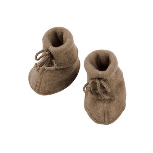 Futter Med Bindebånd   100  Merino Uld Til Baby     : 12 Cm  Light Grey Melange