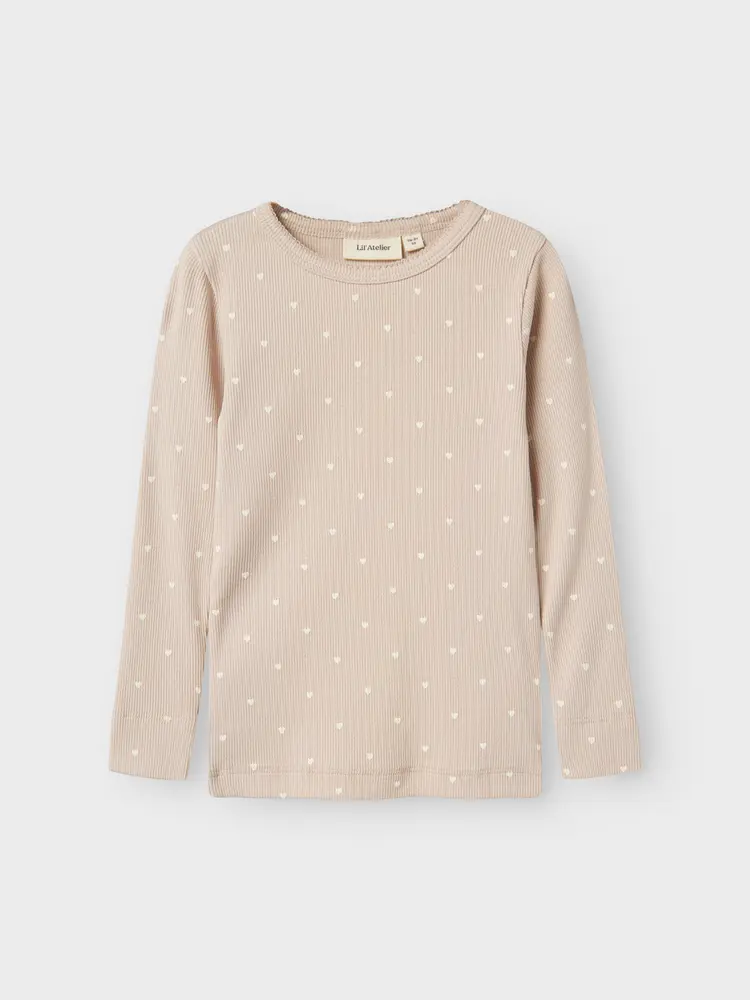 Gago Langærmet Slim Top Noos Gray Morning 104