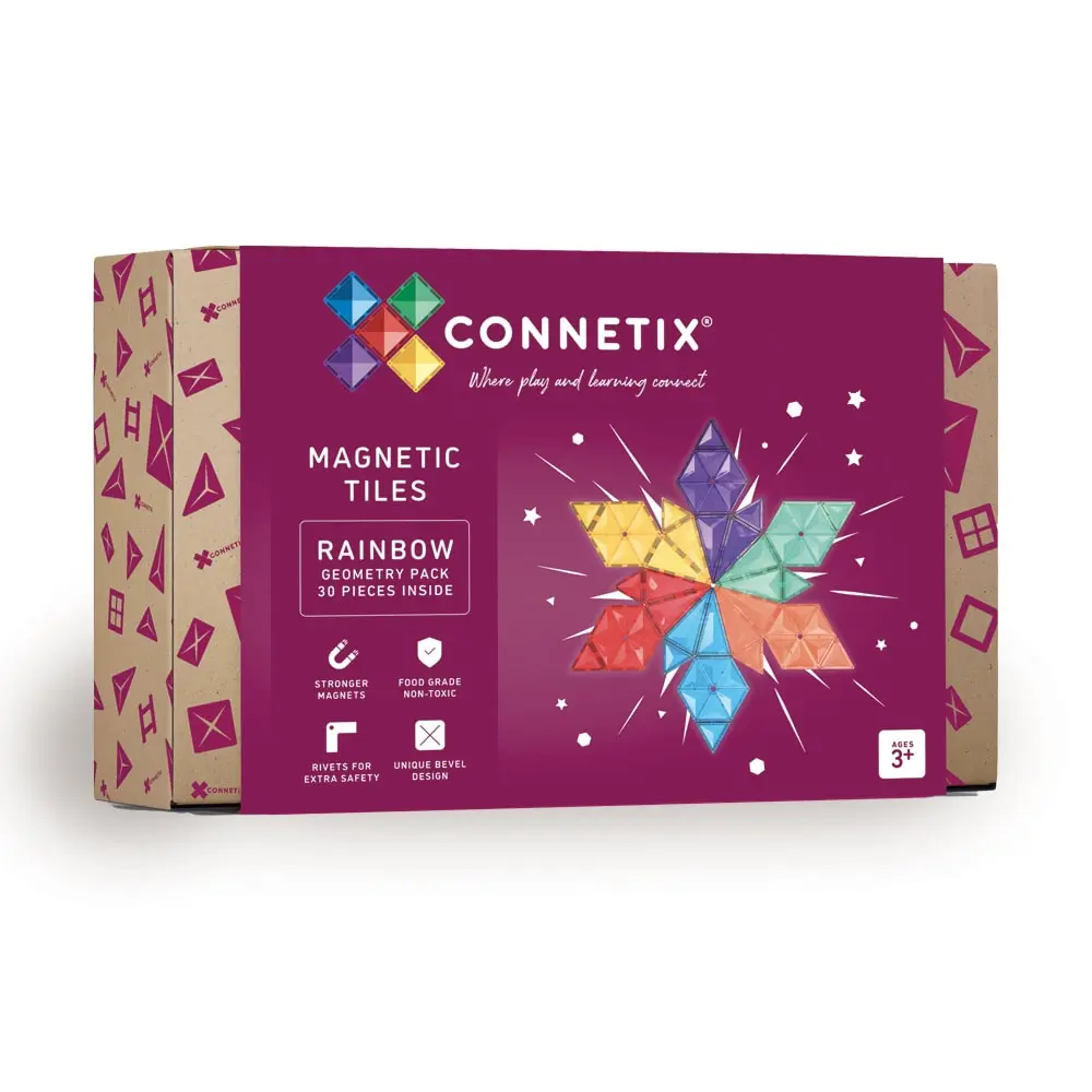 Geometry Pack Magnetsæt 30 Dele Rainbow
