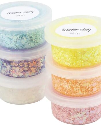 Glitter Clay Pastel Farver   Pak