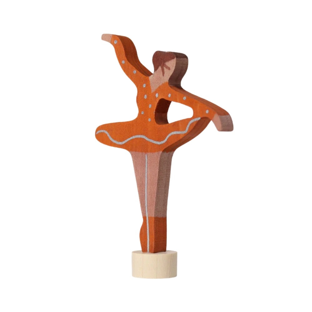 Grimms Træfigur Ballerina Orange