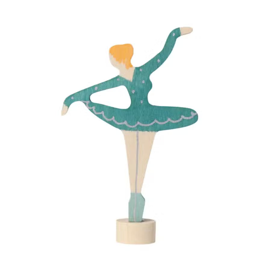 Grimms Træfigur Ballerina Turkis