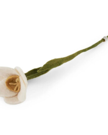 Gry Og Sif Filt Blomst Påskelilje Hvid