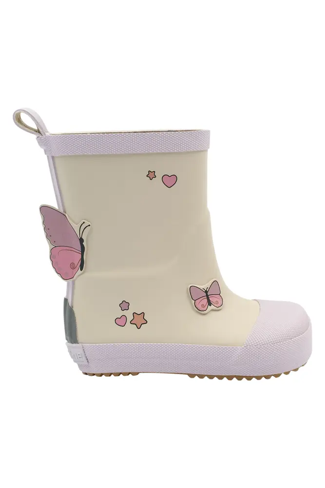 Gummistøvle Sommerfulg Barefoot Oyster Gray 25