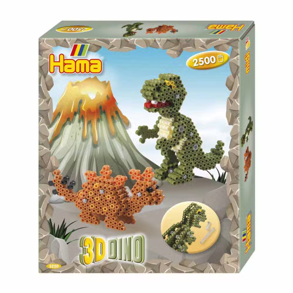 Hama Perleæske Midi Dino 3d 2500 Perler