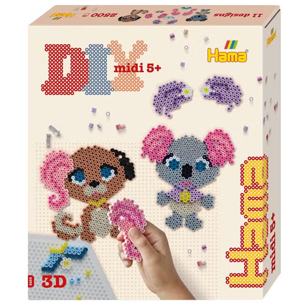 Hama Perleæske Midi Dyresalon 2500 Perler