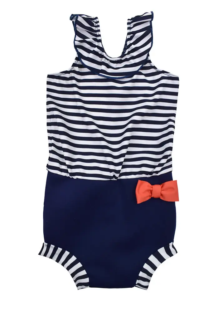 Happy Nappy Costume Navy Stripe  -14 Mdr