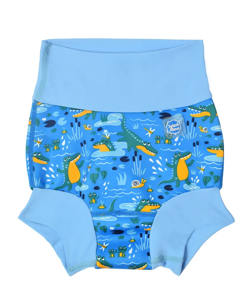Happy Nappy Crocodile Swamp Blue  -  Mdr