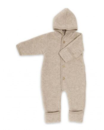 Heldragt   100  Merino Uld Til Baby 62 68 Sand Melange