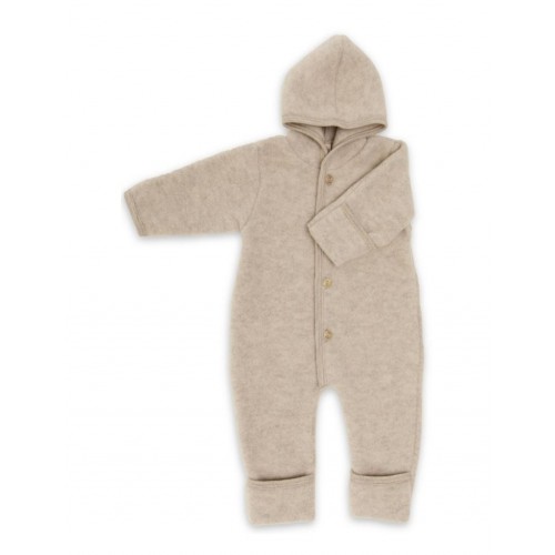 Heldragt   100  Merino Uld Til Baby 62 68 Sand Melange