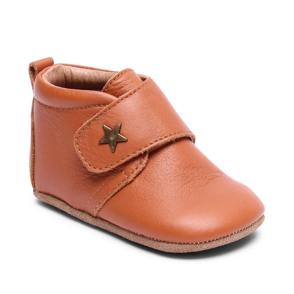Hjemmesko  Velcro Star 66 Cognac 26
