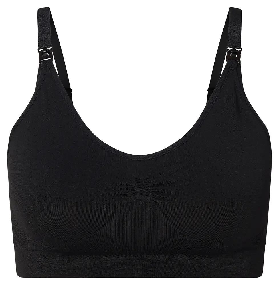 Hura Sømløs Amme-bh Black