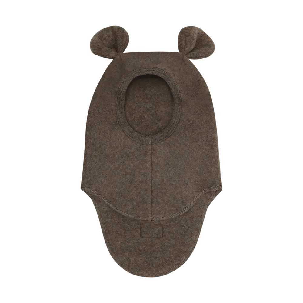 Huttelihut Uld Fleece Elefanthue    øre Brown Melange 50