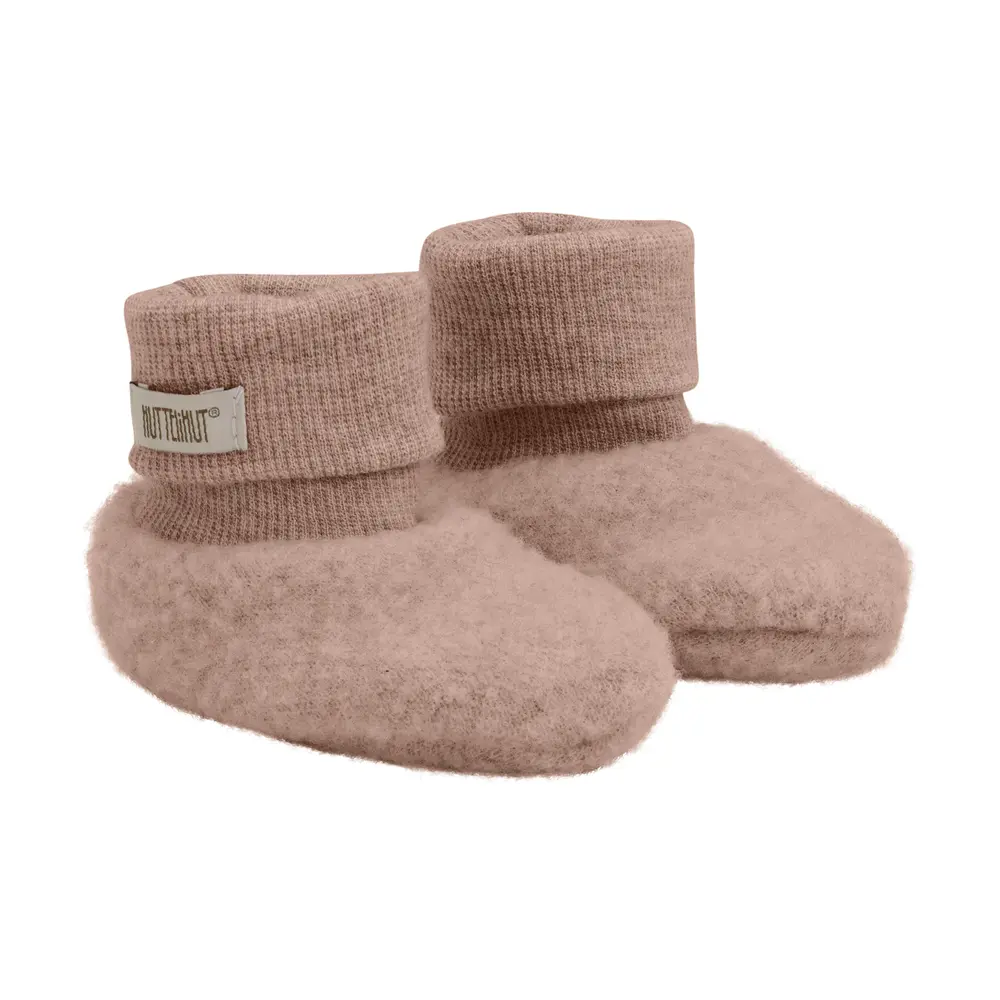 Huttelihut Uld Fleece Footies Mahogany Rose 50 56