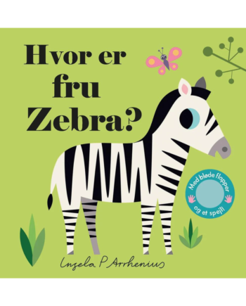 Hvor Er Fru Zebra  Med Bløde Flapper Og Et Spejl