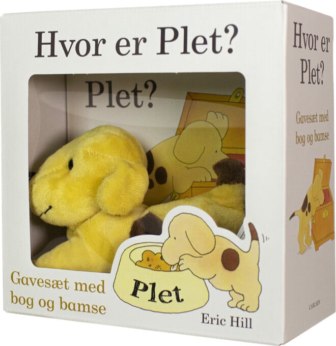 Hvor Er Plet  Gaveæske Med Bog Og Bamse