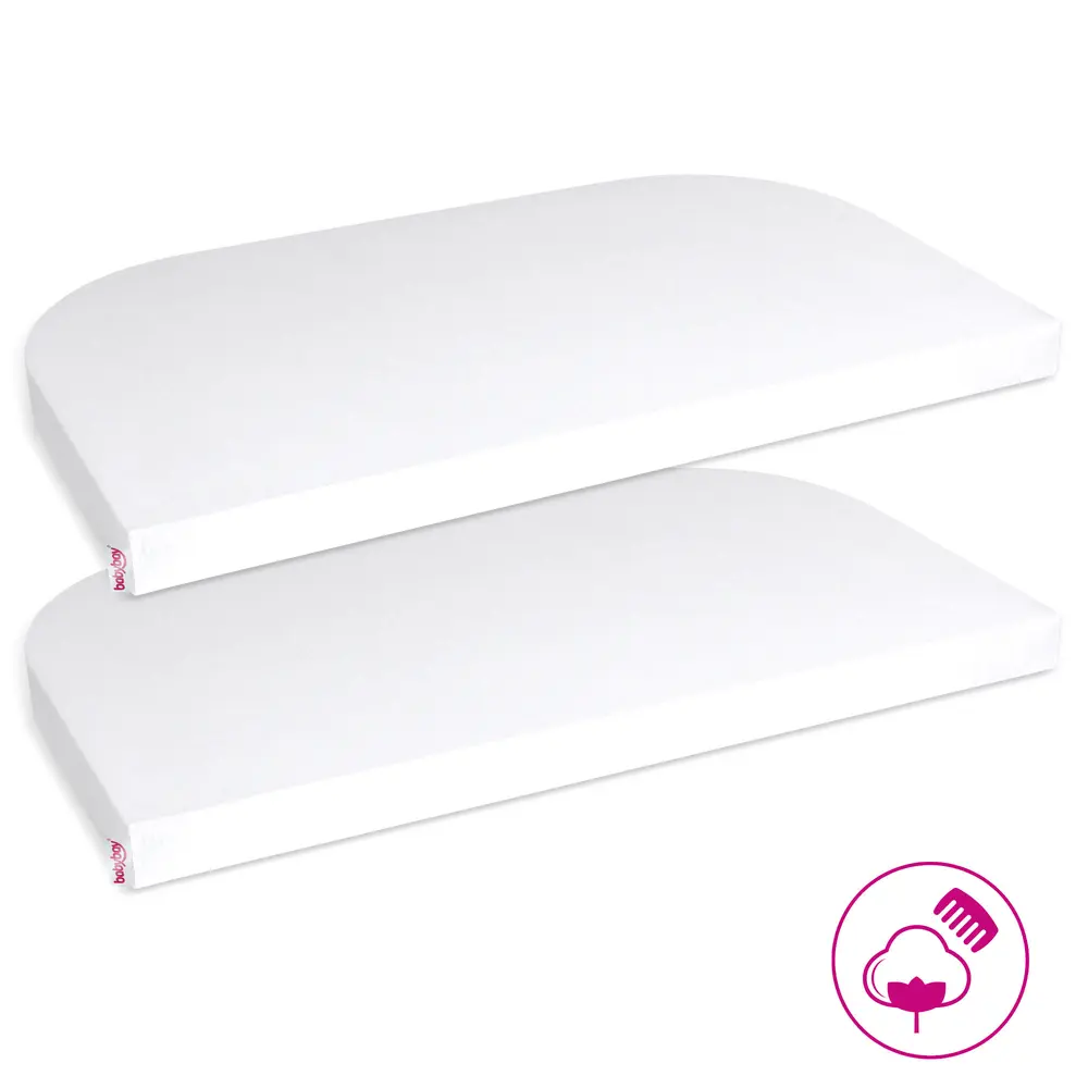Jersey Lagen  Deluxe   Stk  Til Side By Side Seng Boxspring Hvid