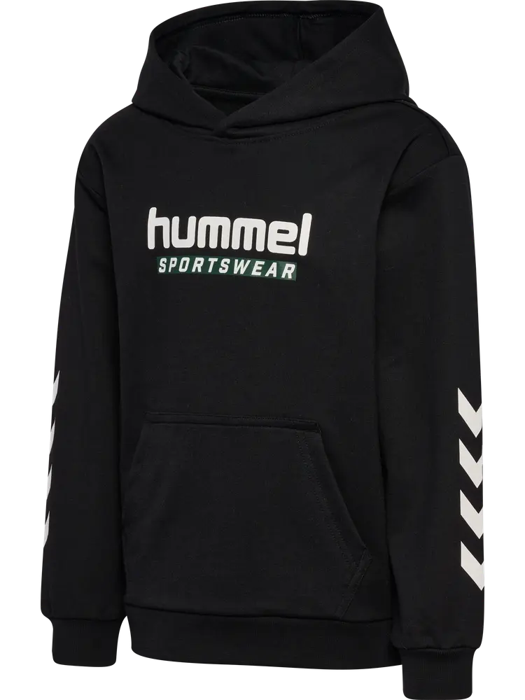 Jr Logo Hoodie Black 122 128