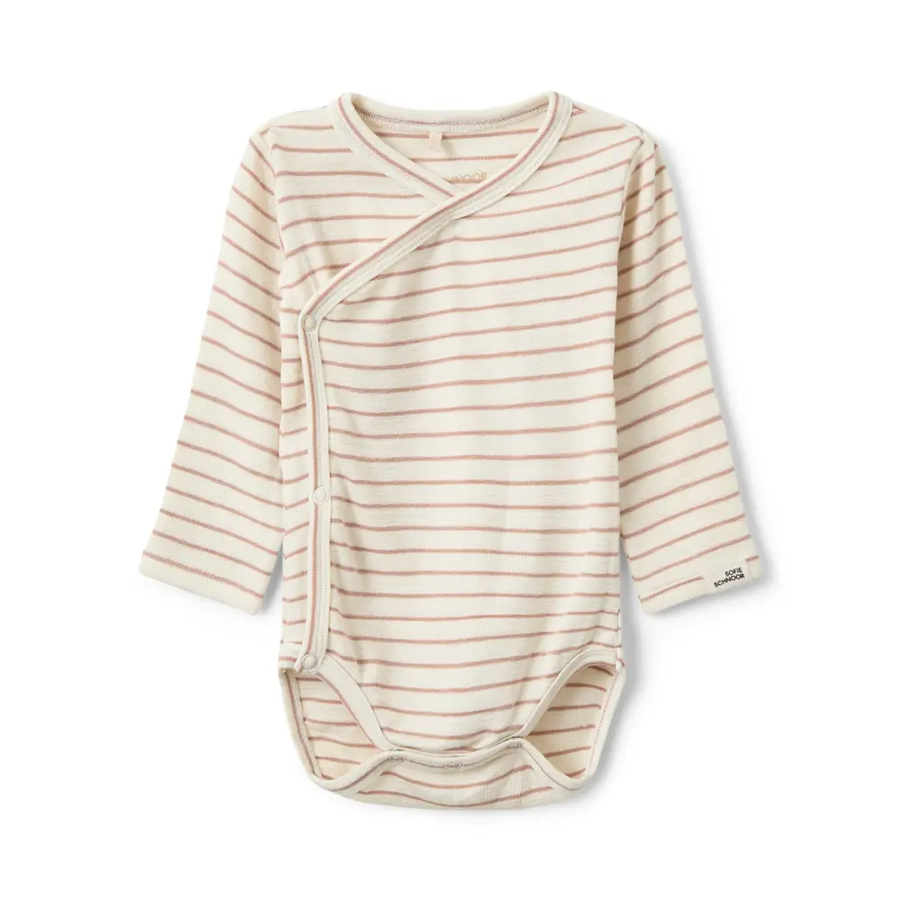 Kaya Langærmet Body Rose Stripe 62