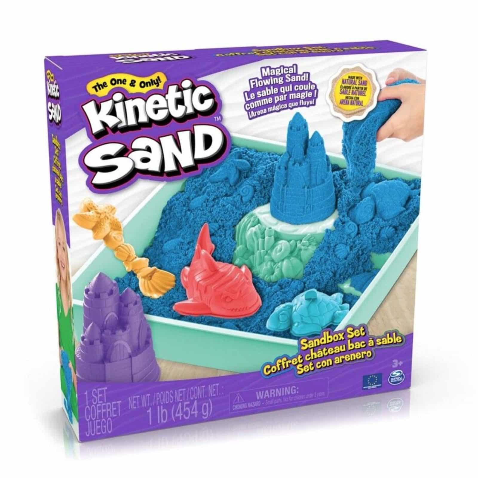 Kinetic Sand Sandkasse Sæt Blå