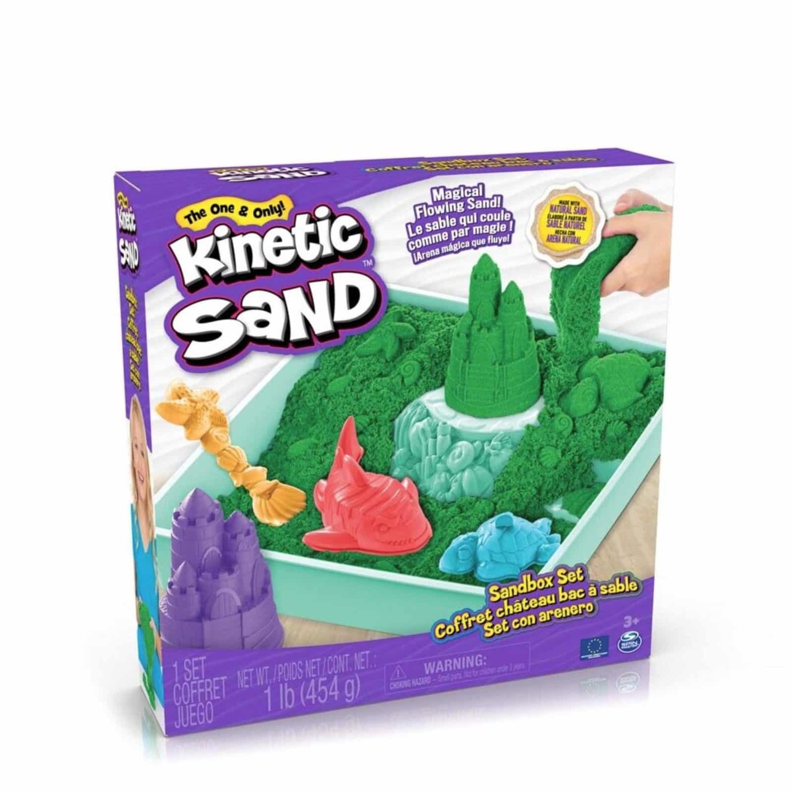 Kinetic Sand Sandkasse Sæt Grøn