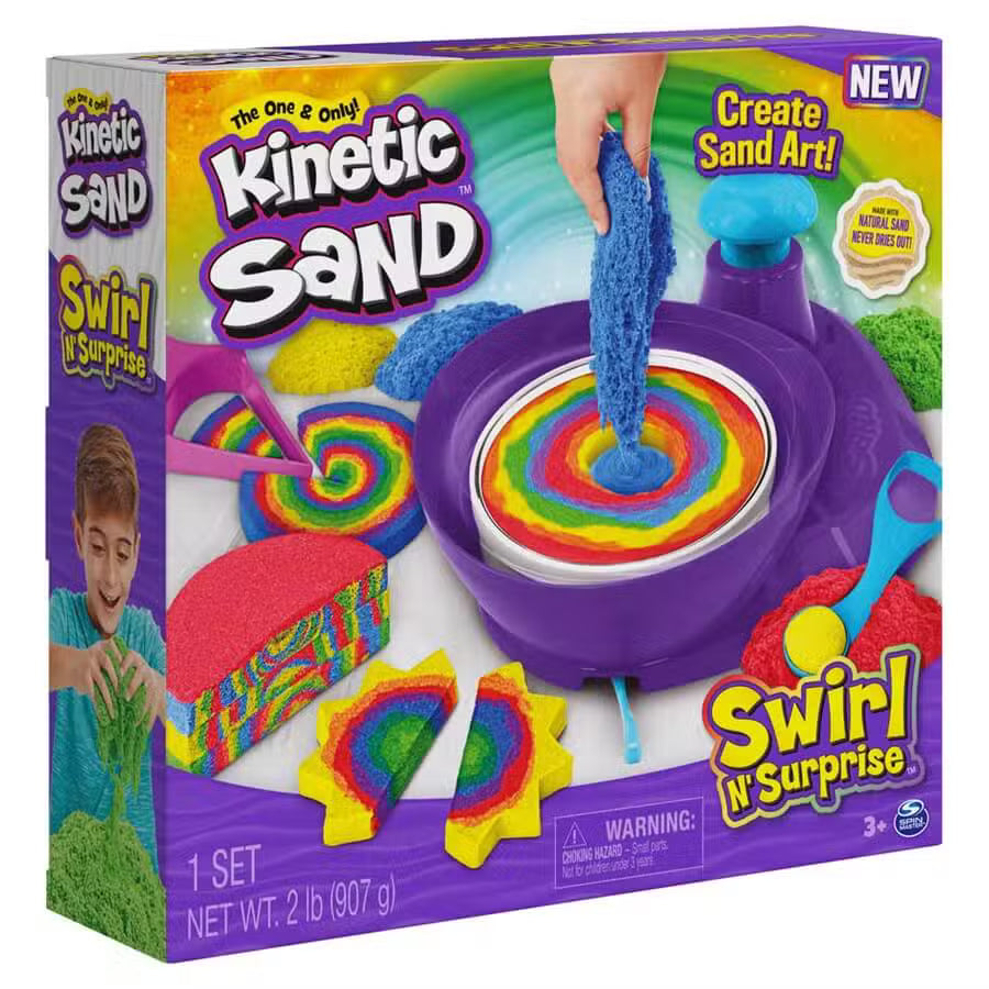 Kinetic Sand Sandsæt Swirl   Surprise